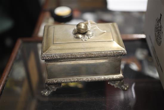 A 19th century Polish silver etrog box, 23.6oz.